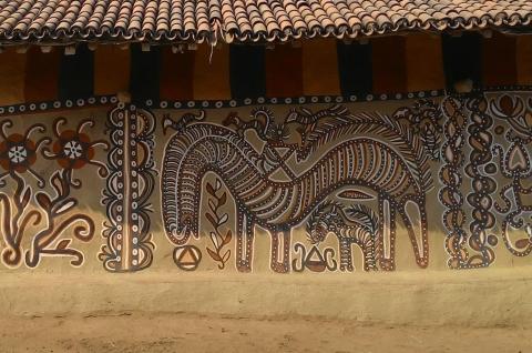 Voyage vers une maison peinte du Jharkhand en Inde orientale