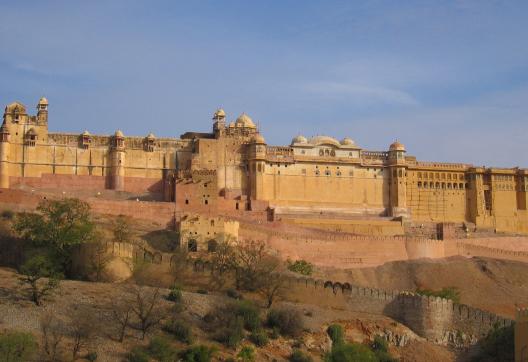 Trekking vers le fort d'Amber près de Jaipur au Rajasthan