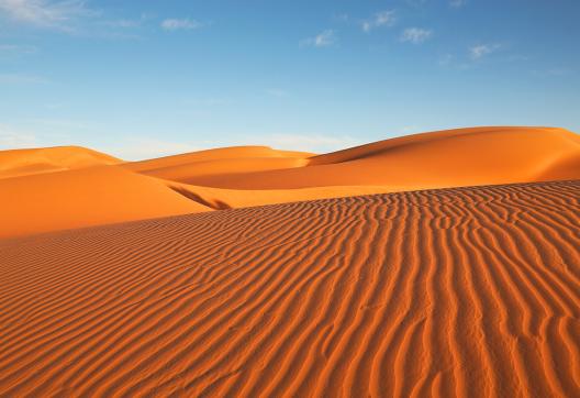 Dunes ocres en Mauritanie