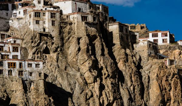 Monastère de Phuktal au Zanskar en Himalaya en Inde