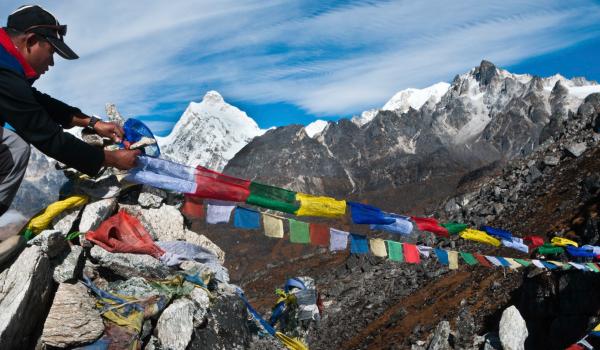 Le Jannu à 7711 m depuis le Mirgin la dans la région du Kangchenjunga au Népal