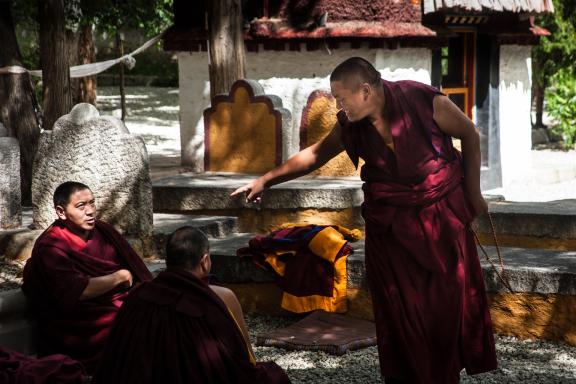 Monastère de Sera à Lhassa au Tibet en Chine
