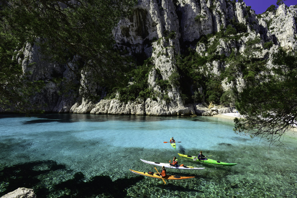 Kayak de mer au large des calanques