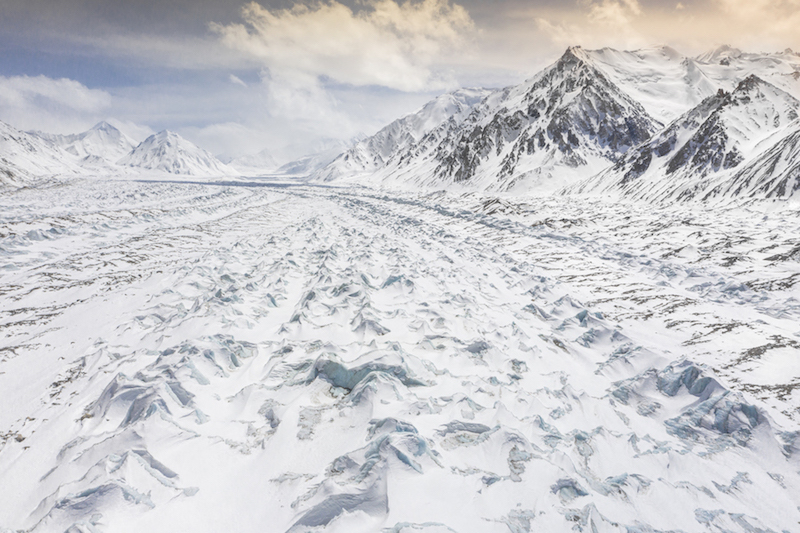 Epine dorsale du glacier Braldu © Laurent Boiveau