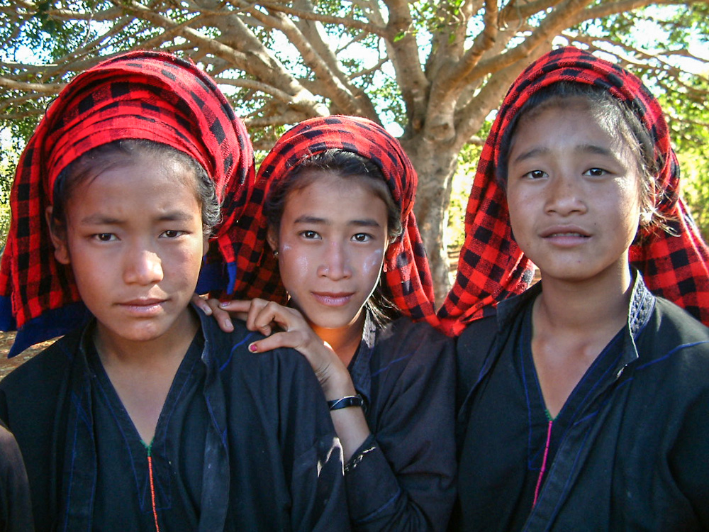 Village de l'État Kayah en Birmanie