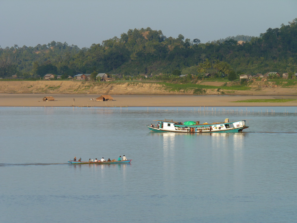 La rivière Chindwin en Birmanie