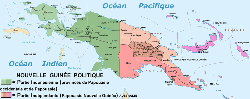 carte papouasie