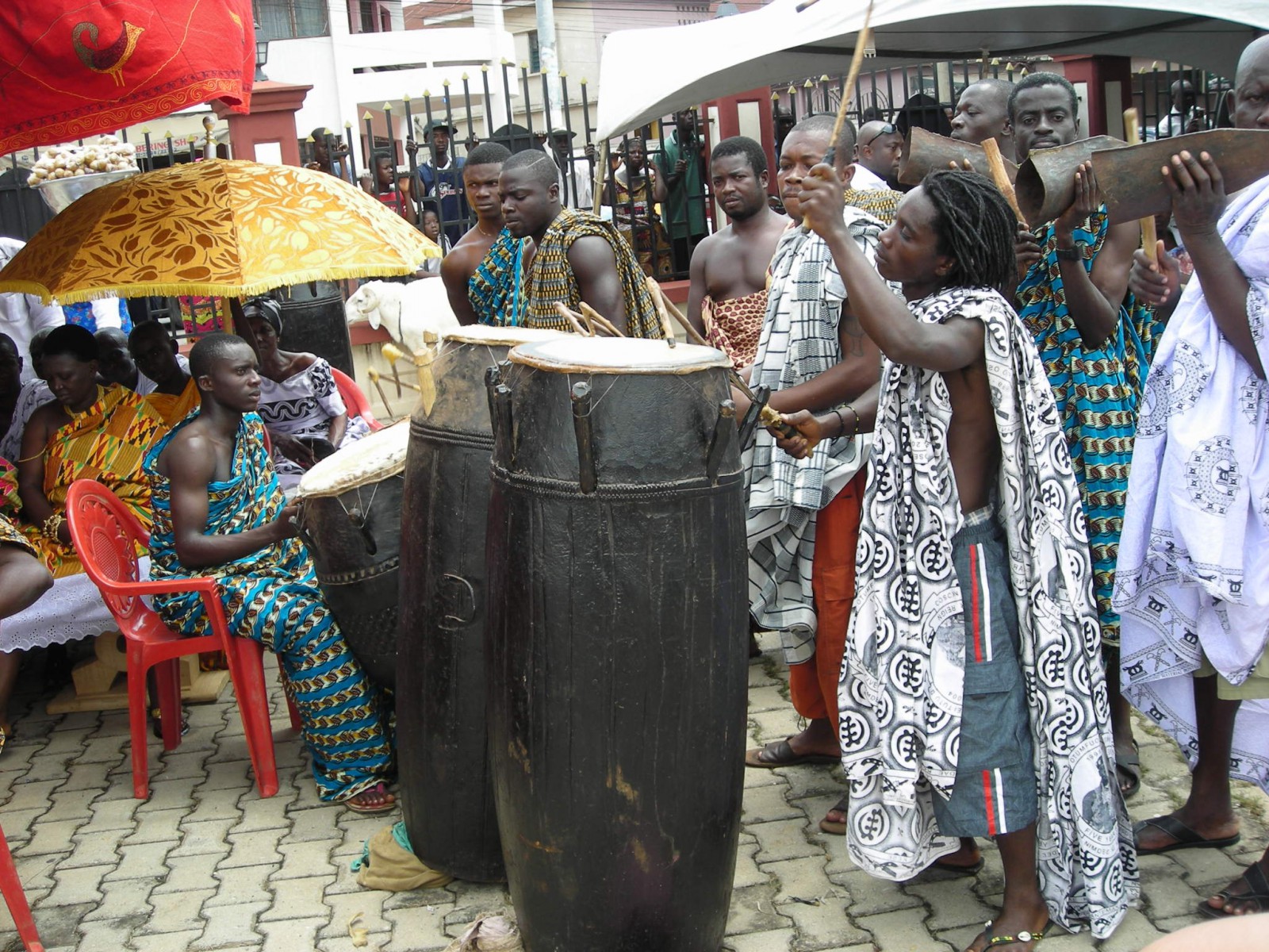 Le roi ashanti lors du festival Akwasidae à Kumasi