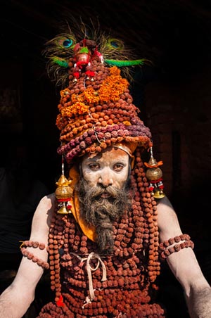 Pèlerin lors de la Ardh Kumbh Mela