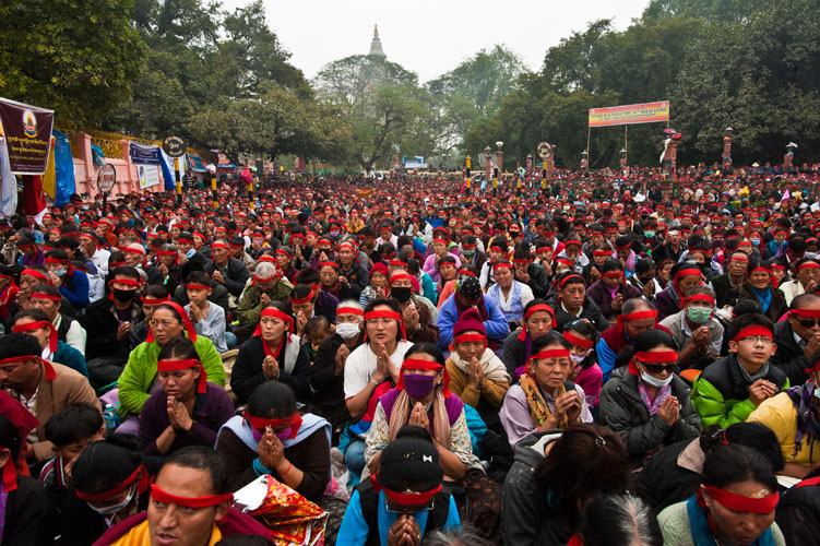 Cérémonie du Kalachakra à Bodhgaya