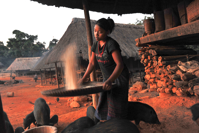 Dans un village Katu du haut Xekong