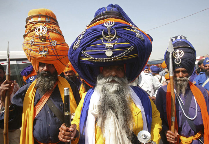 Fête du Hola Mohalla des Sikhs