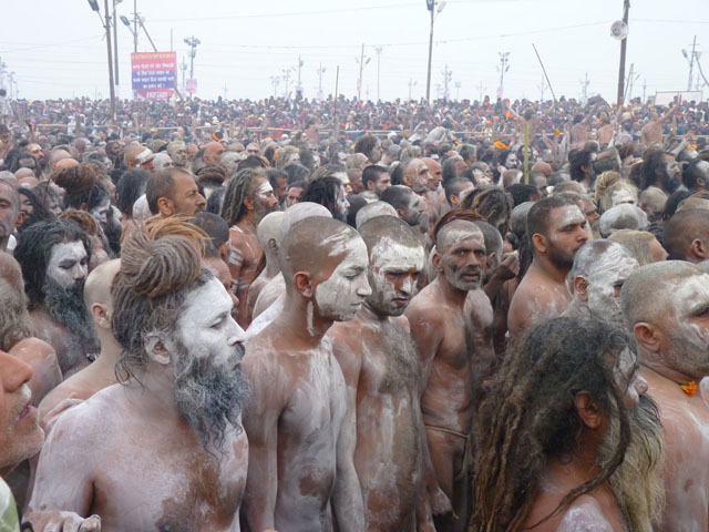 Rassemblement religieux lors de la Kumbha Mela