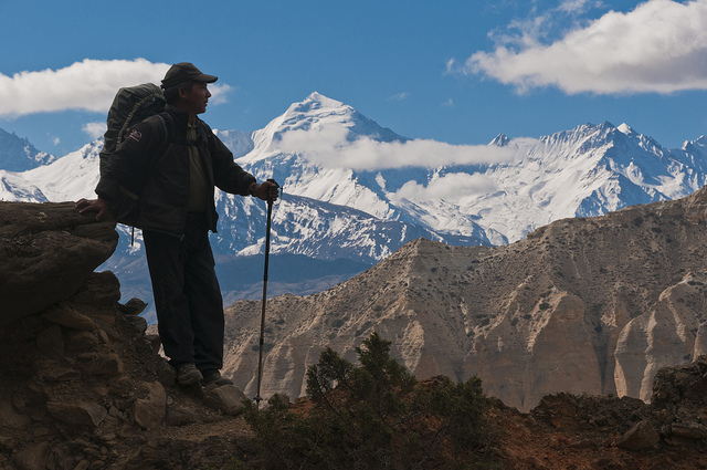 Paysage du Mustang, Népal