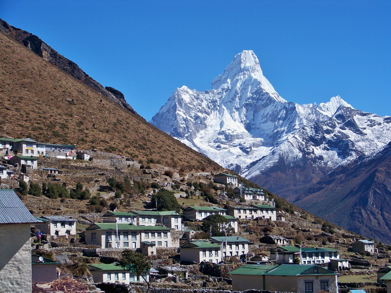 Vue sur l'Everest depuis Gokyo, au Népal
