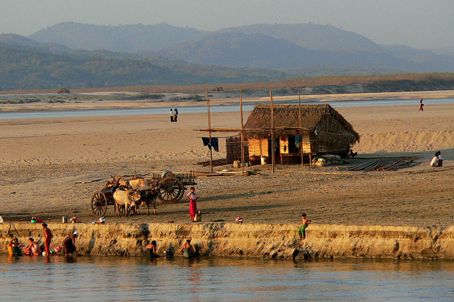 Le fleuve Irrawaddy en Birmanie