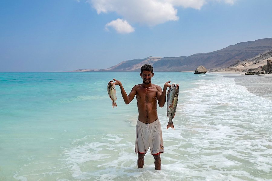 Après la pêche aux poissons