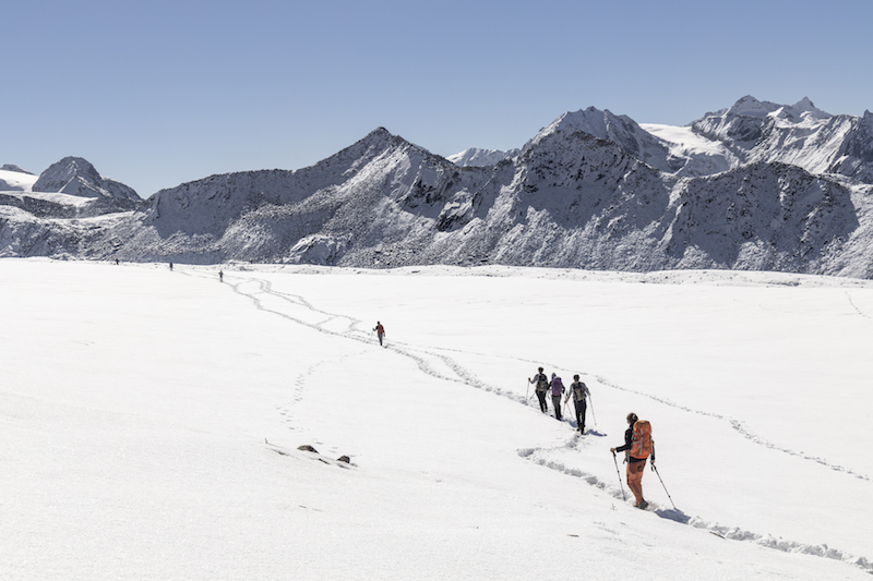 Groupe sur le Snowman trek