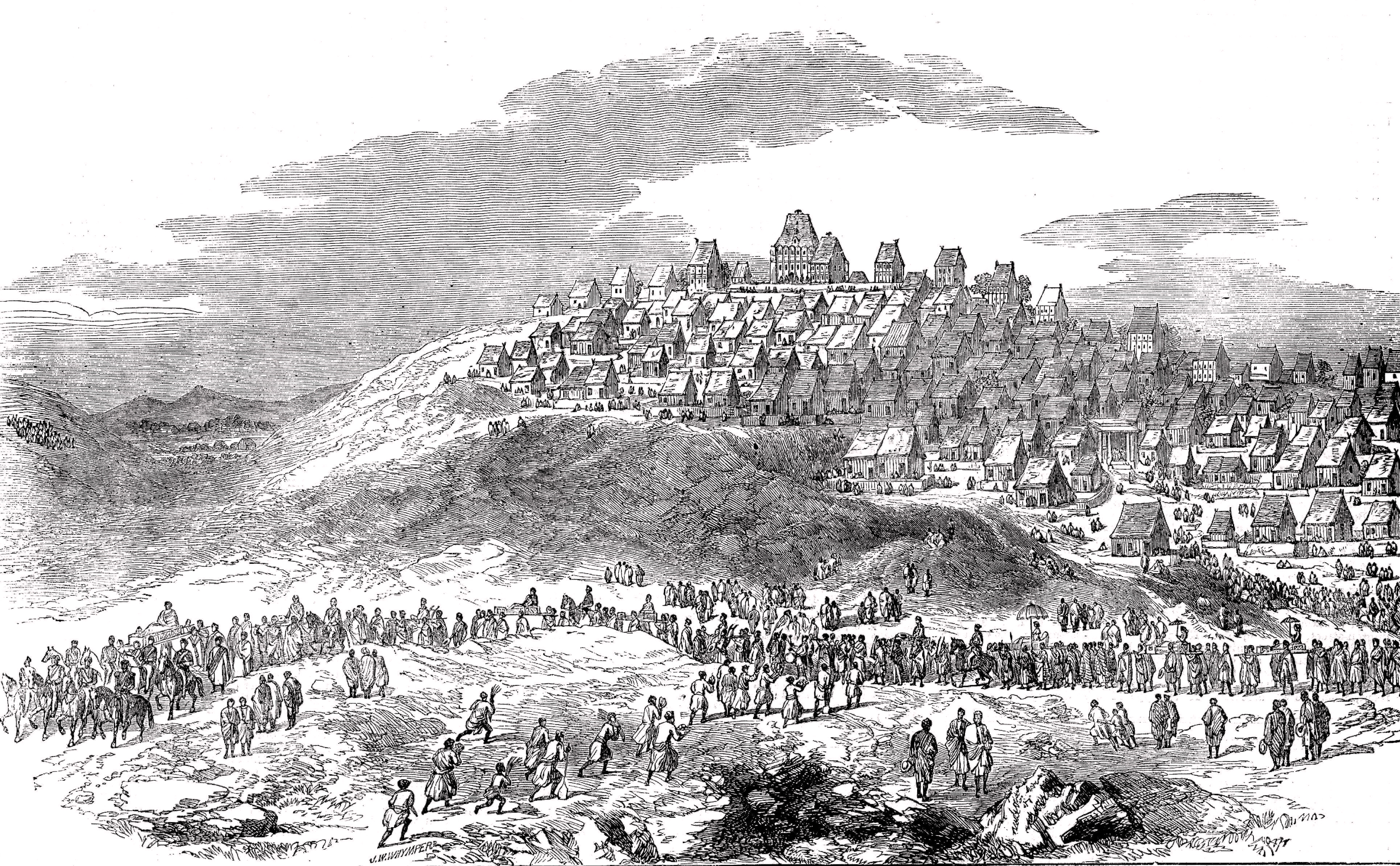 Croquis d'Antananarivo - 1858