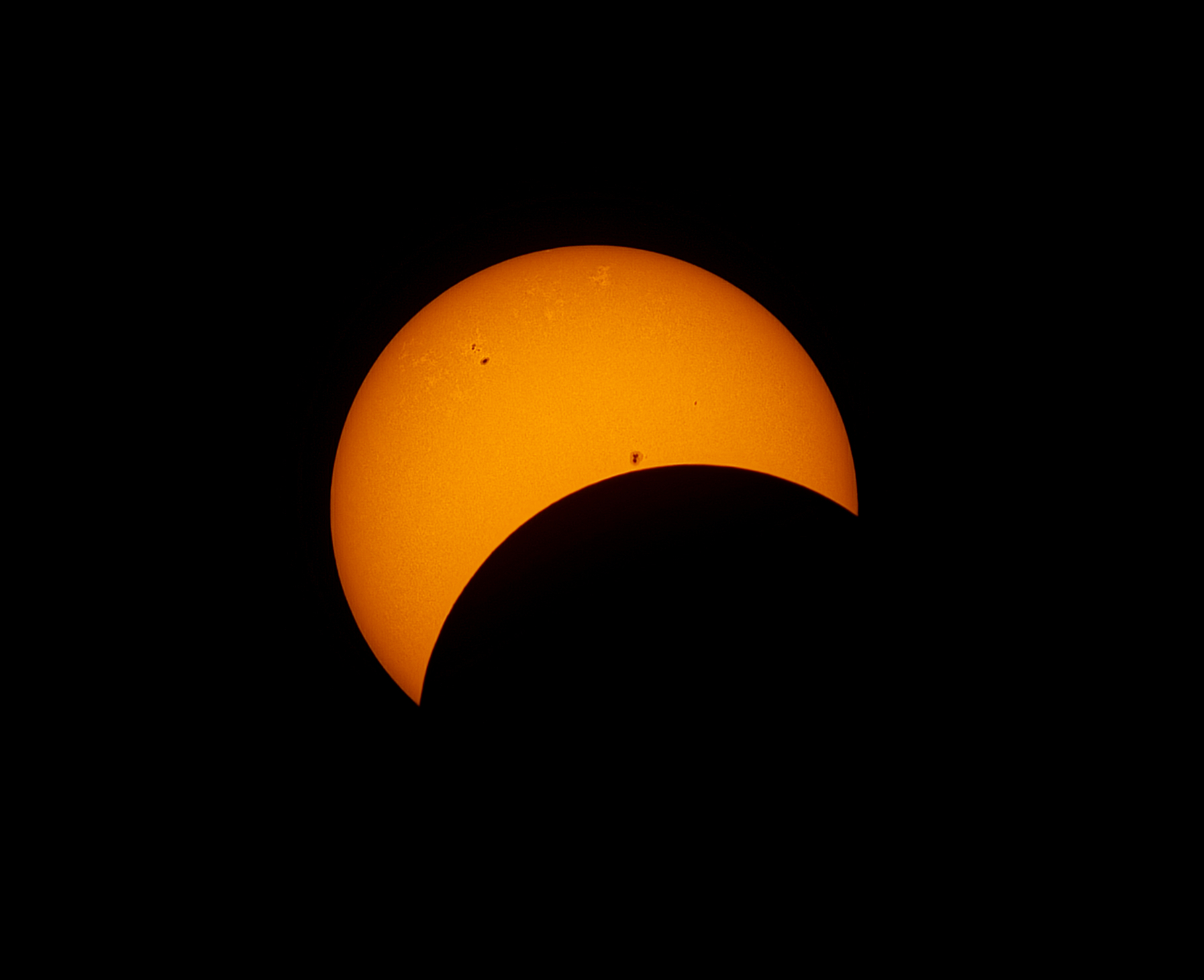 Eclipse Avril 2024 phase partielle.