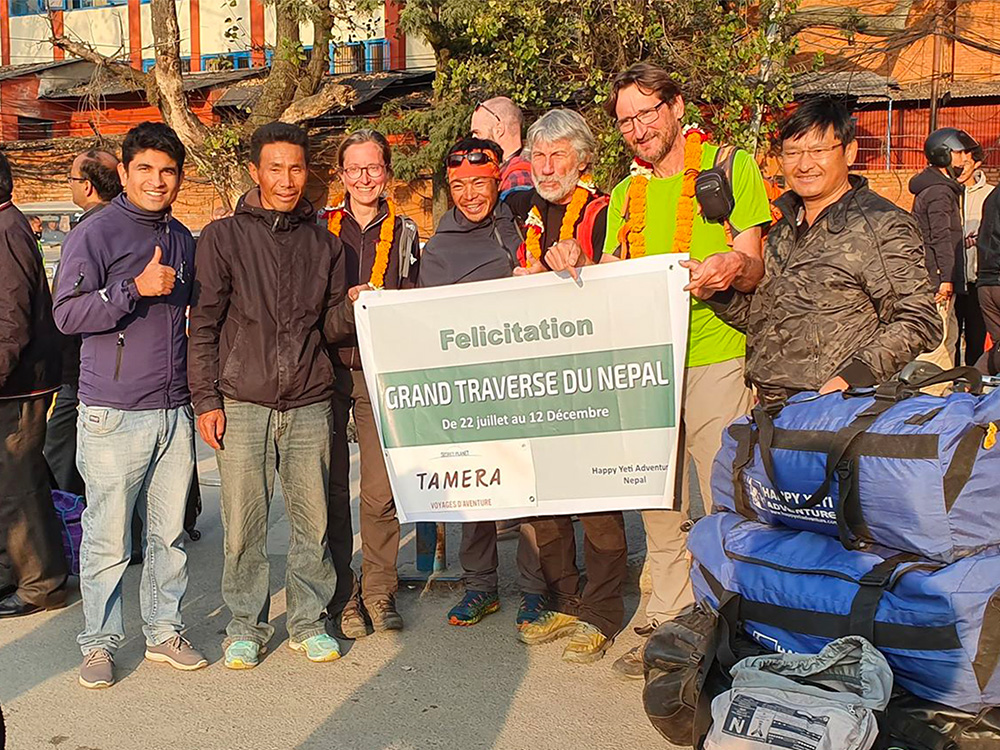 Equipe de La grande traversée du Népal 2019