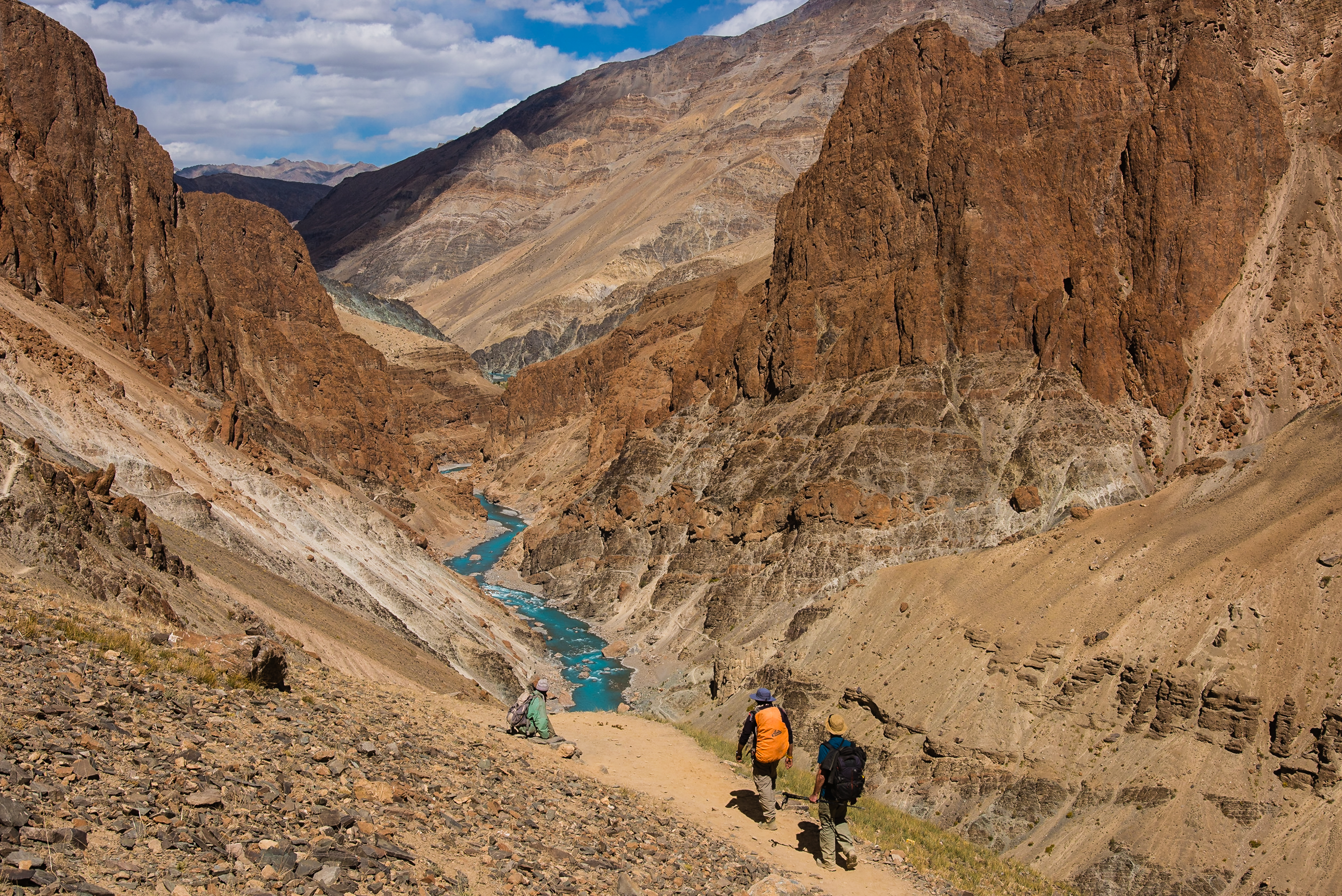 Trek dans la vallée du Zanskar © David Ducoin