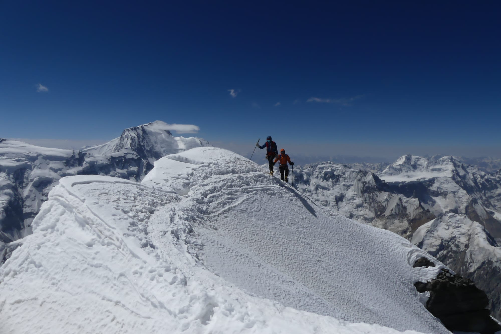 Arête finale du Korjenevskaya au Tadjikistan