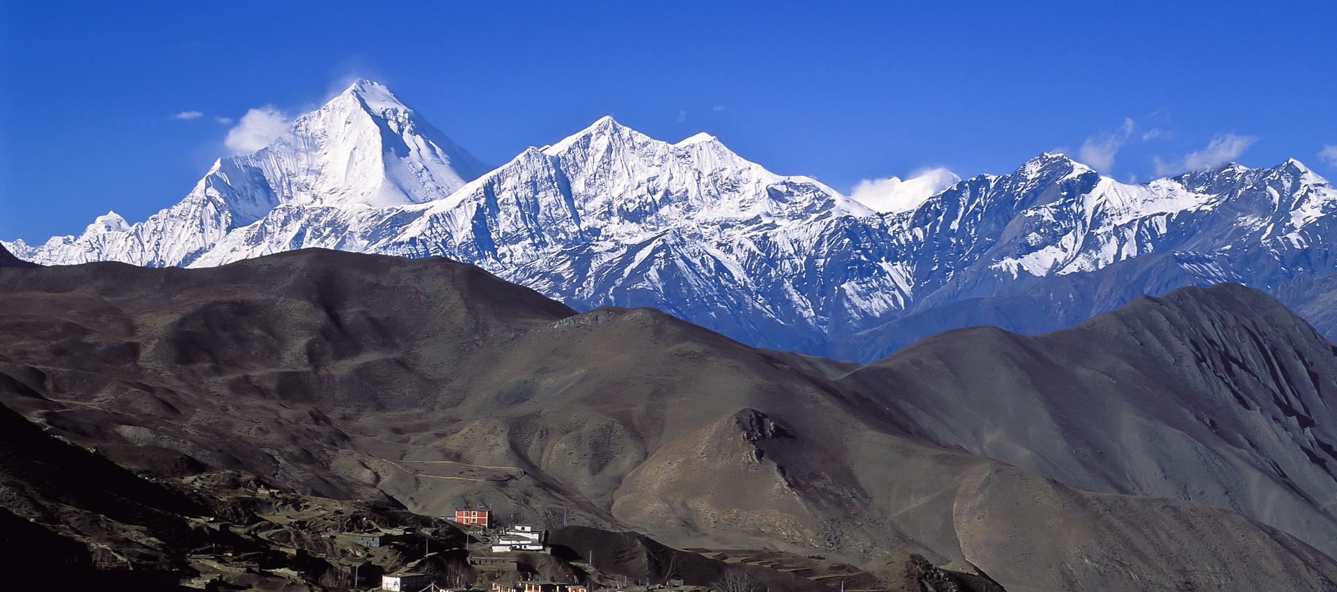 Vue sur les annapurnas