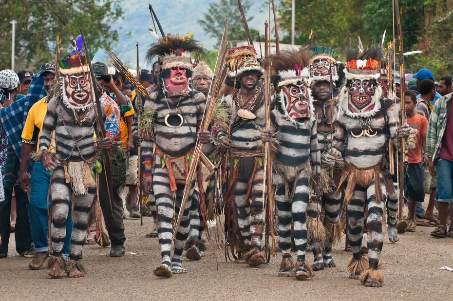Grand sing-sing du Goroka show Show en Papouasie-Nouvelle-Guinée