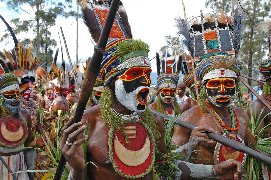 Grand sing-sing du Hagen Show en Papouasie-Nouvelle-Guinée