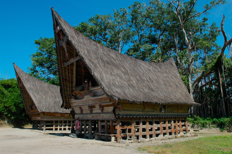 Maisons batak du lac Toba © Philippe Gigliotti