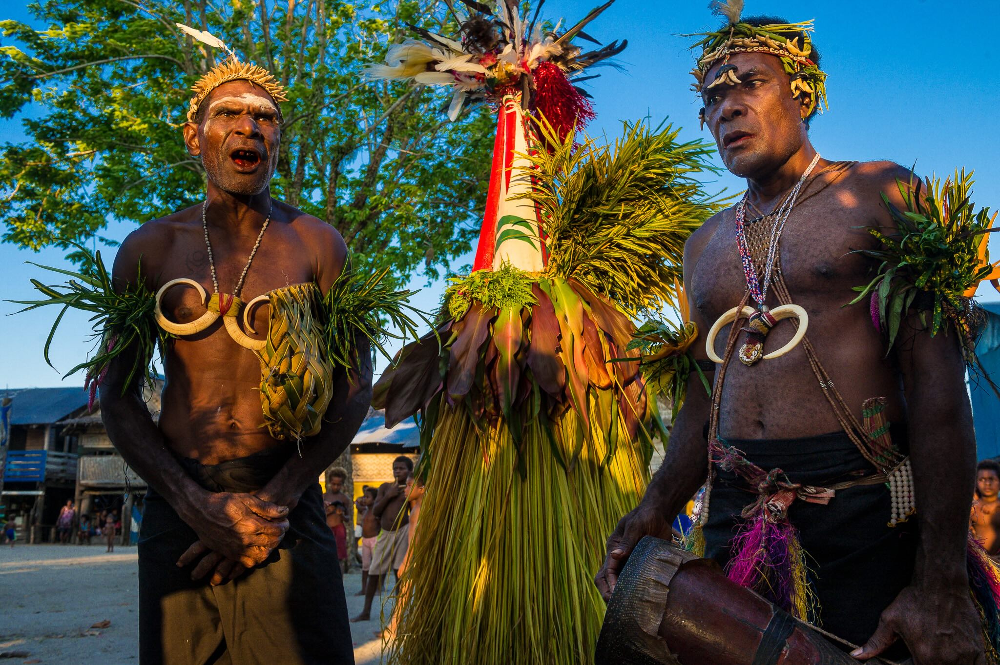 Cérémonie d'initiation sur l'île de Kapo en Papouasie-Nouvelle-Guinée