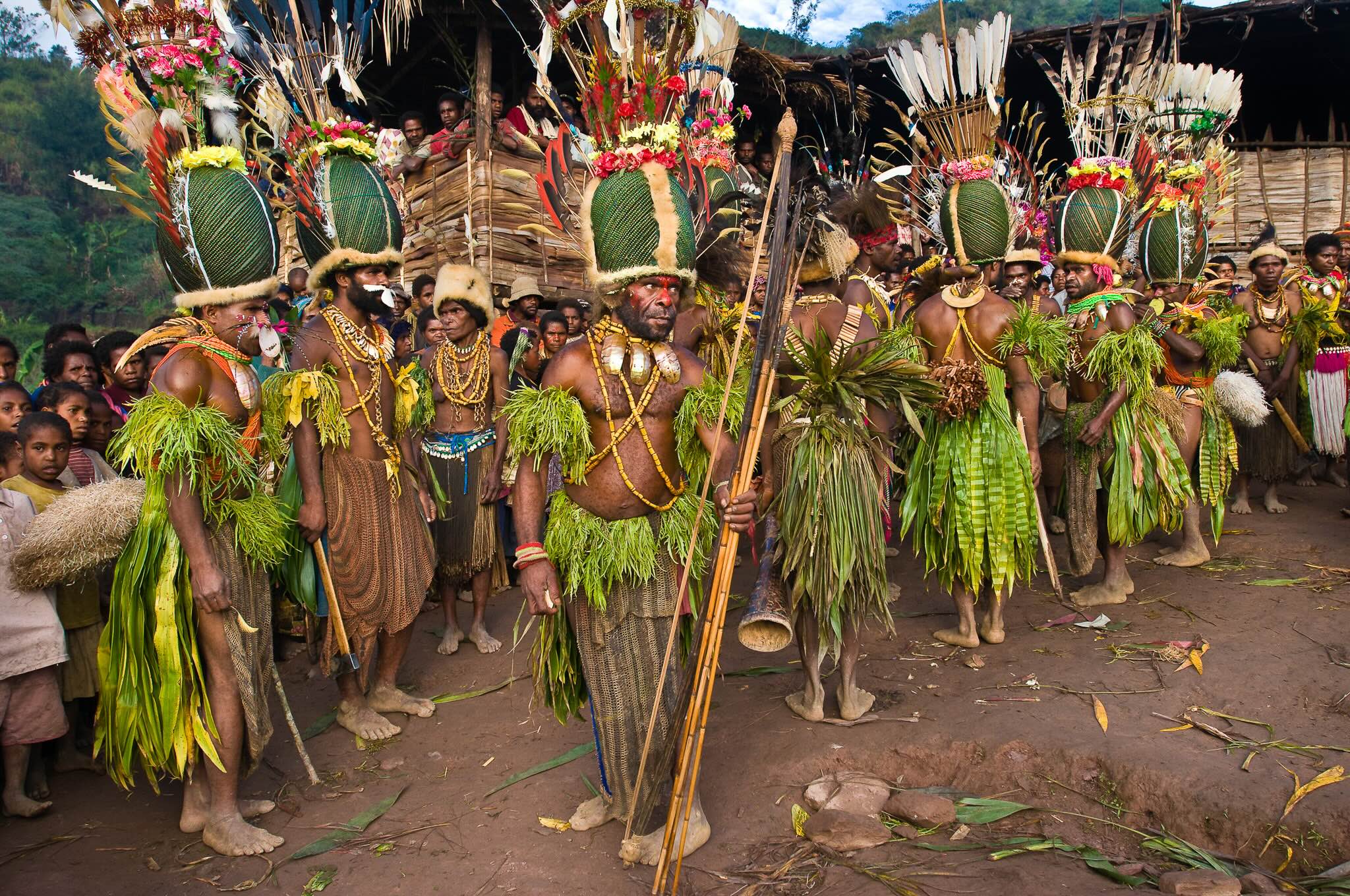 Sing-sing dans les montagnes de Simbai en Papouasie-Nouvelle-Guinée