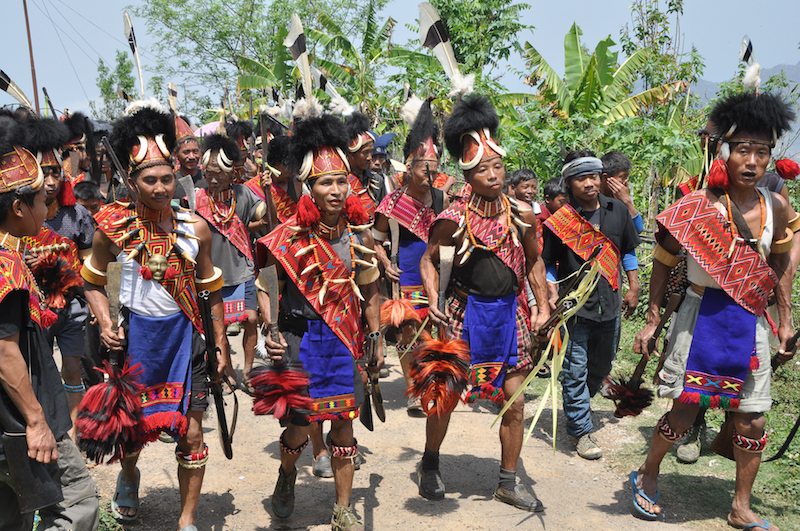 Fetes au Nagaland en Inde