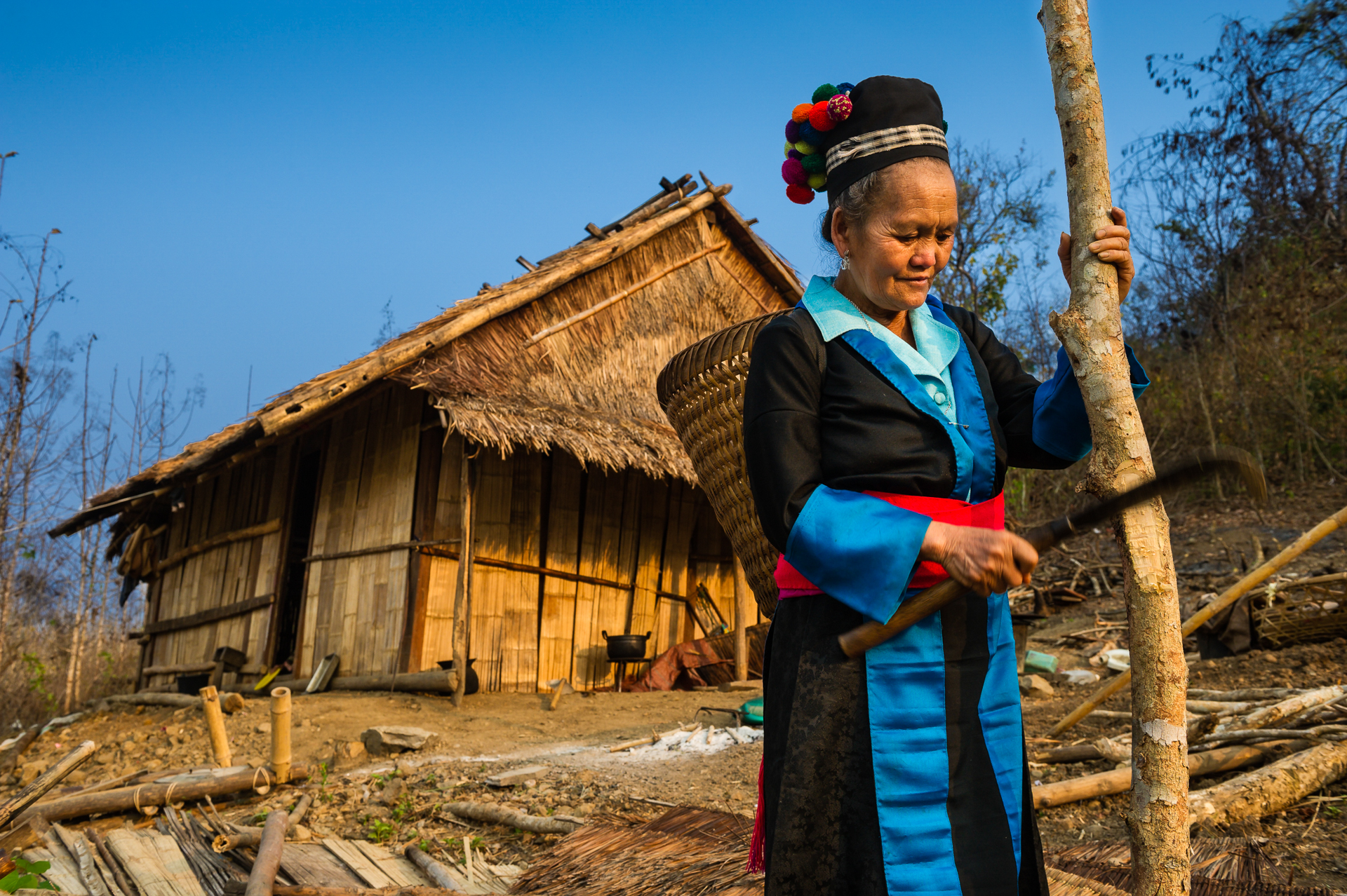 Femme hmong au nord du Laos