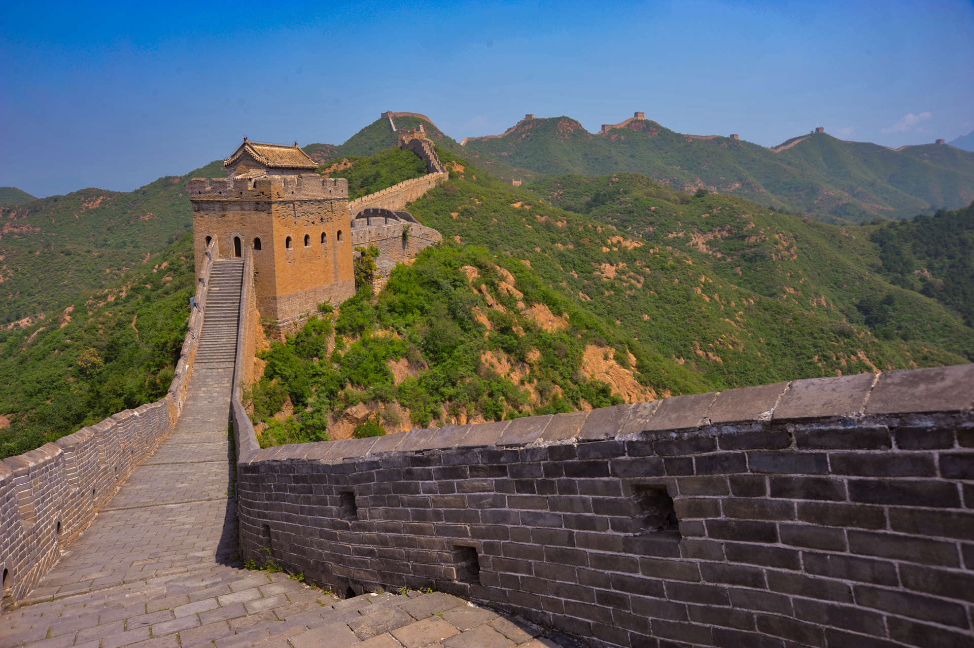 Tronçon de la Grande Muraille, au nord de la Chine. Copyright : Thierry De Lobel Mahy