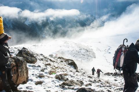 Col du Lumbasumba entre Makalu et Kangchenjuga au Népal