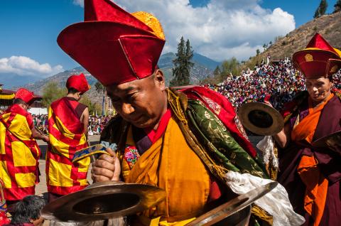 Festival Tsechu de Paro au Bhoutan