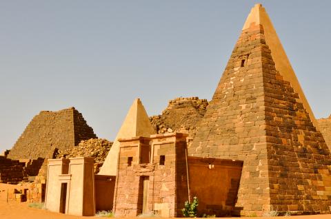 Les pyramides de Méroé au Soudan