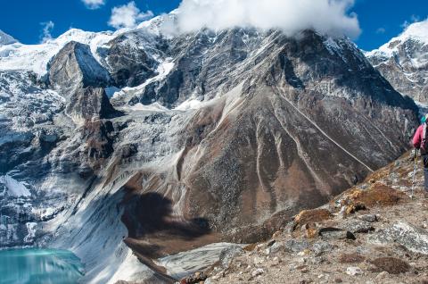 Trekking vers le camp de base du Shishpangma au Tibet en Chine