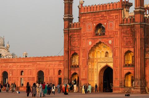 Mosquée de Badshahi au Pakistan