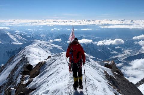 Expédition au Denali sur l'arrête entre camp 4 et camp 5