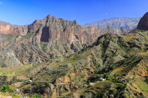 Vallée Ribeira Grande sur l'île de Santo Antao