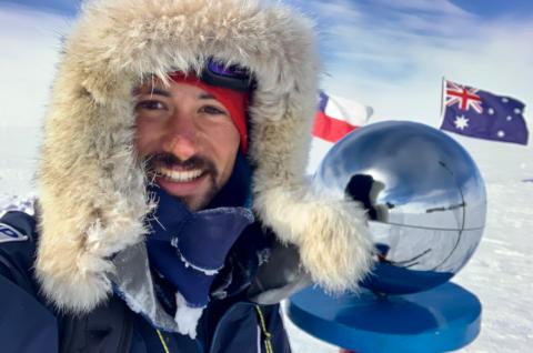Matthieu Tordeur au pôle Sud