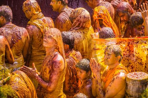 Holi festival en Inde