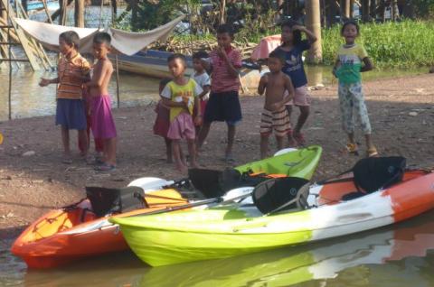 Kayak au Cambodge