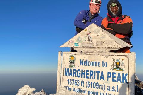 Sommet du mont Stanley à 5109 mètres en Ouganda