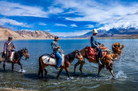 Muztagh Ata au Xinjiang, près des frontières avec Pakistan et Tadjikistan.