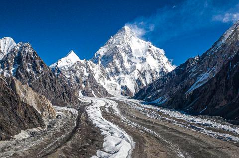 Trek sur le Baltoro vers le camp base K2 au Pakistan