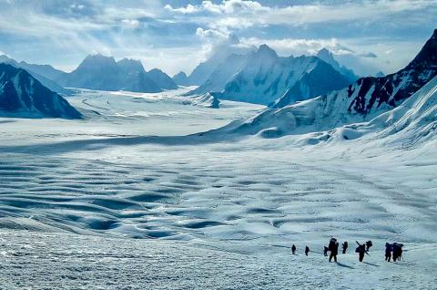 Le Snow Lake Trek vers le Snow lake au Karakoram au Pakistan